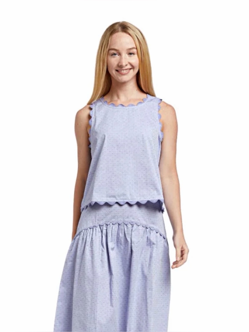 Taylor Tillman Quinn Tank Top Blue Dot